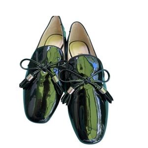Zara Basics Black Patent Ballet Flat - Size 6.5